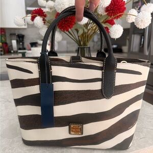 Dooney & Bourke Serengeti zebra print Brielle tote